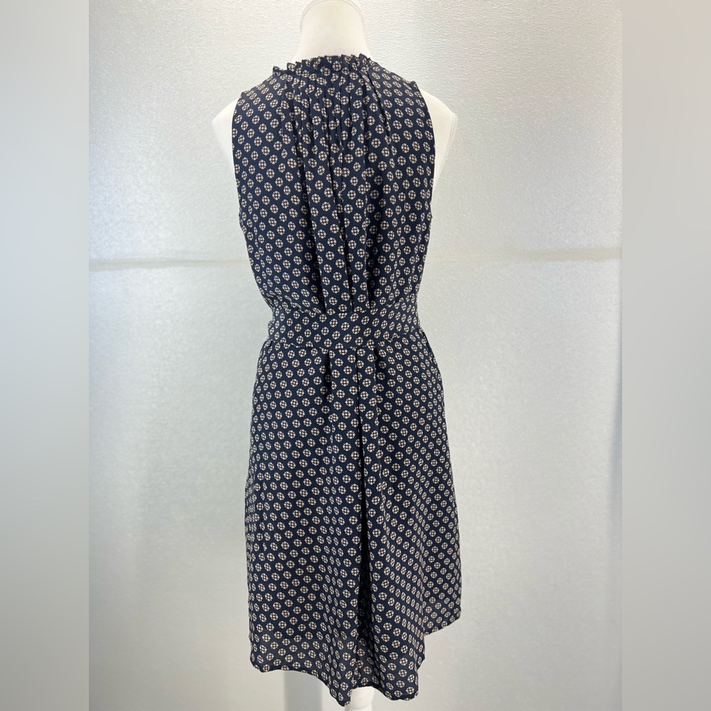 Madewell Knee Length Sheath Dress Navy Floral Patterned SIZE XS‎ - Picture 7 of 17